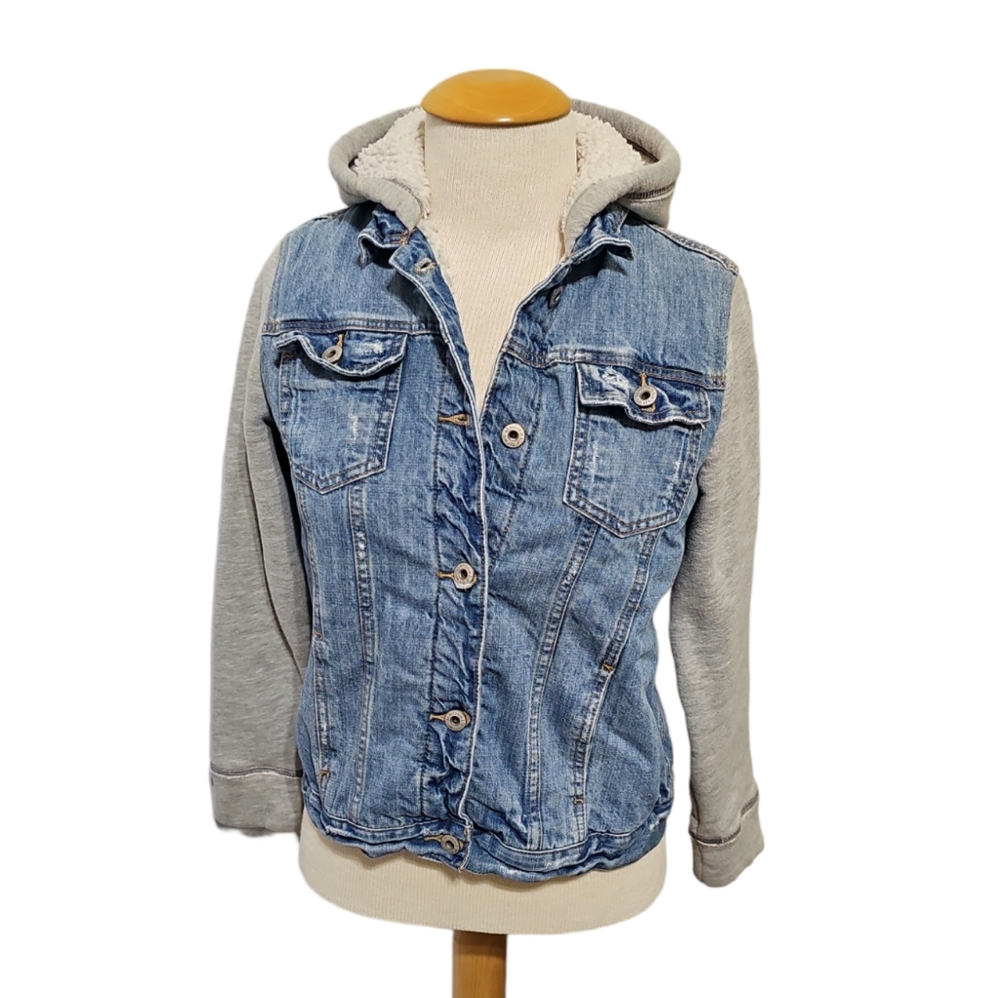 Abercrombie Kids Denim Hooded Jacket